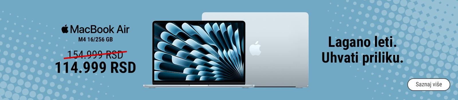 APPLE MacBook Air 13.6 M4 Silver po super ceni