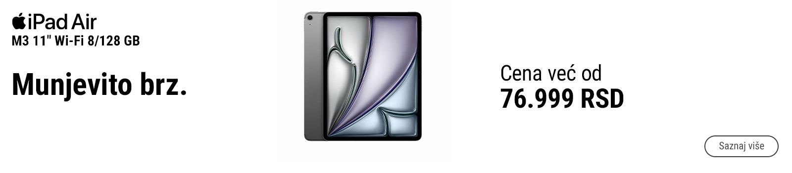 Apple iPad Air M3 – brzina, snaga i inteligencija nove generacije