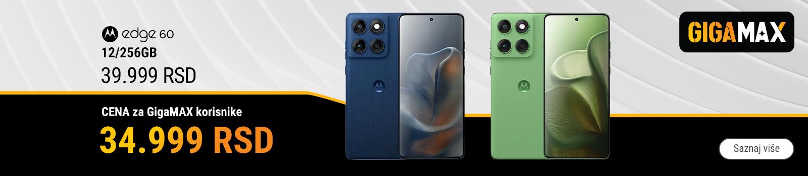 Motorola edge 60 po super ceni - samo za GigaMAX korisnike