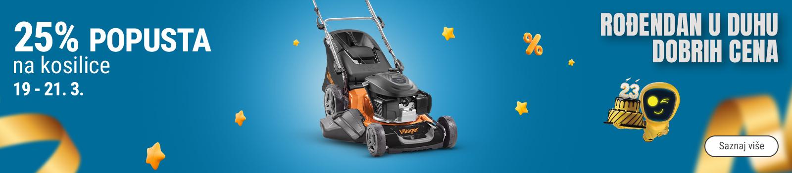 25% popusta na kosilice