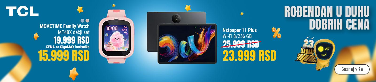 Super cene TCL mobilnih telefona, tablet računara i pametnih satova