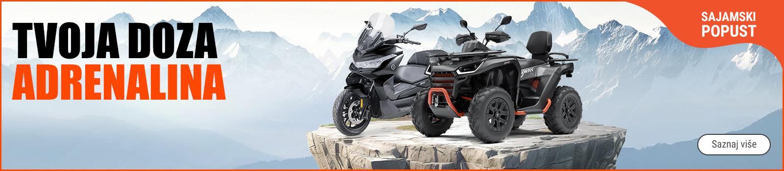 Sajamska ponuda motocikala, skutera i ATV vozila