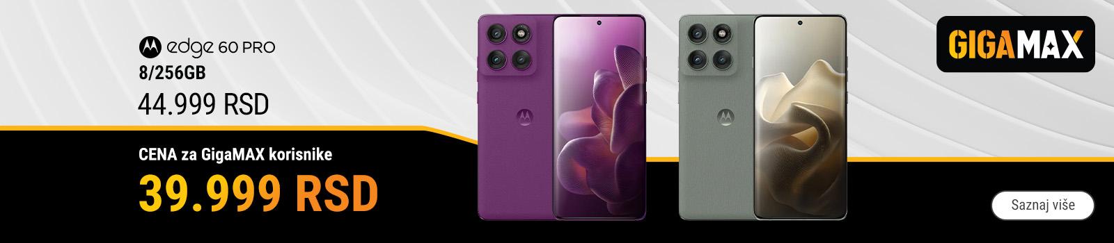 Motorola edge 60 Pro po super ceni - samo za GigaMAX korisnike