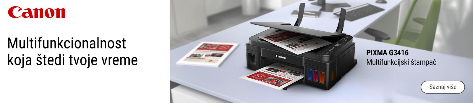 Canon PIXMA G3416 – multifunkcionalni Wi-Fi štampač