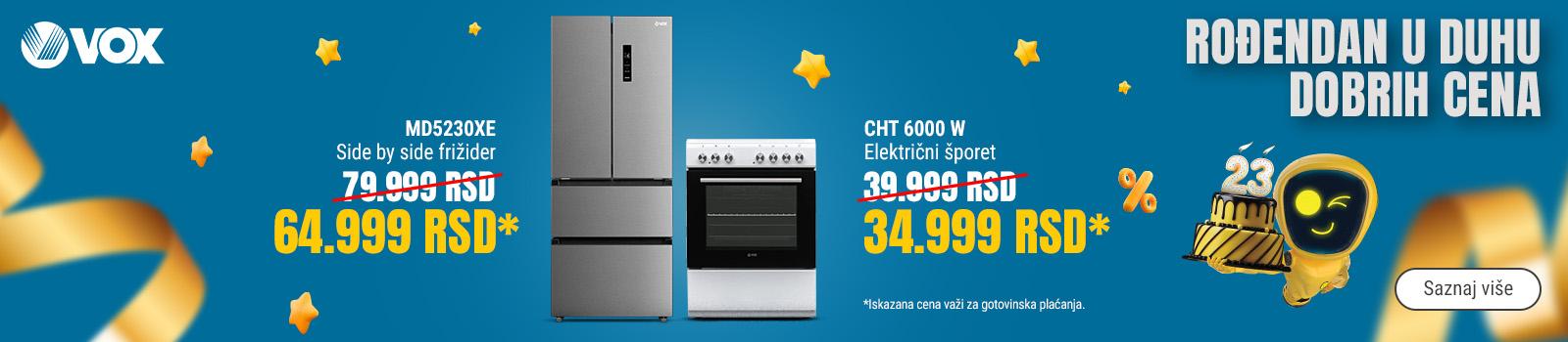 Snižene cene Vox bele tehnike