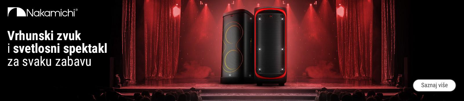 Vrhunski audio doživljaj sa Nakamichi partybox zvučnicima