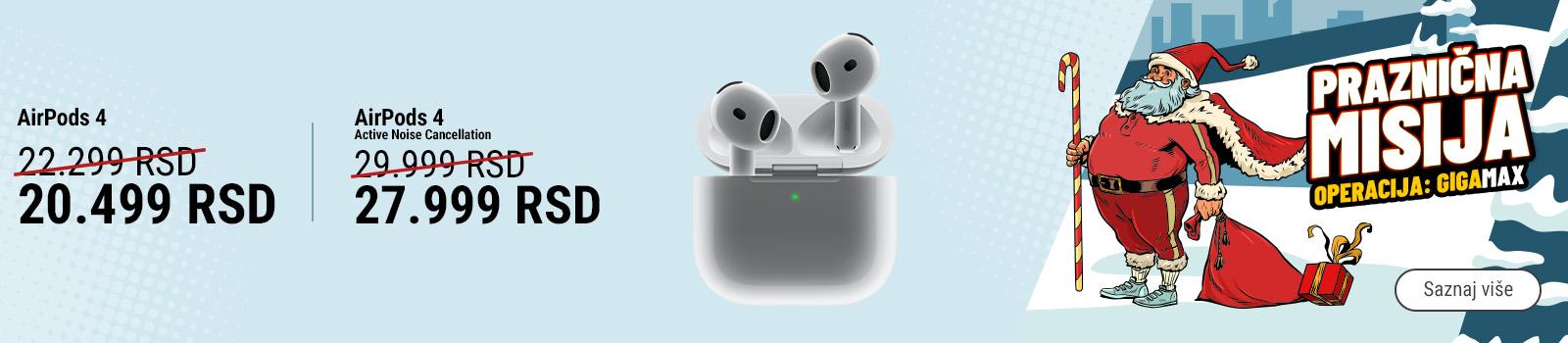 Super cene AirPods 4 slušalica