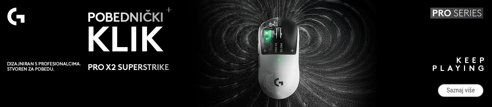 Logitech G PRO X2 Superstrike Wireless gejming miš – novo u Gigatronu