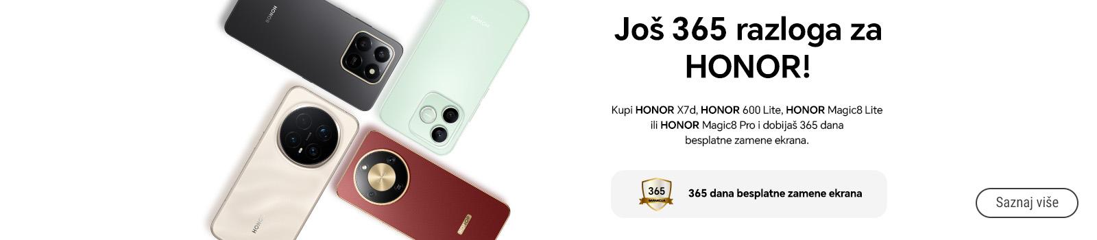 Honor telefoni uz 365 dana zaštite ekrana