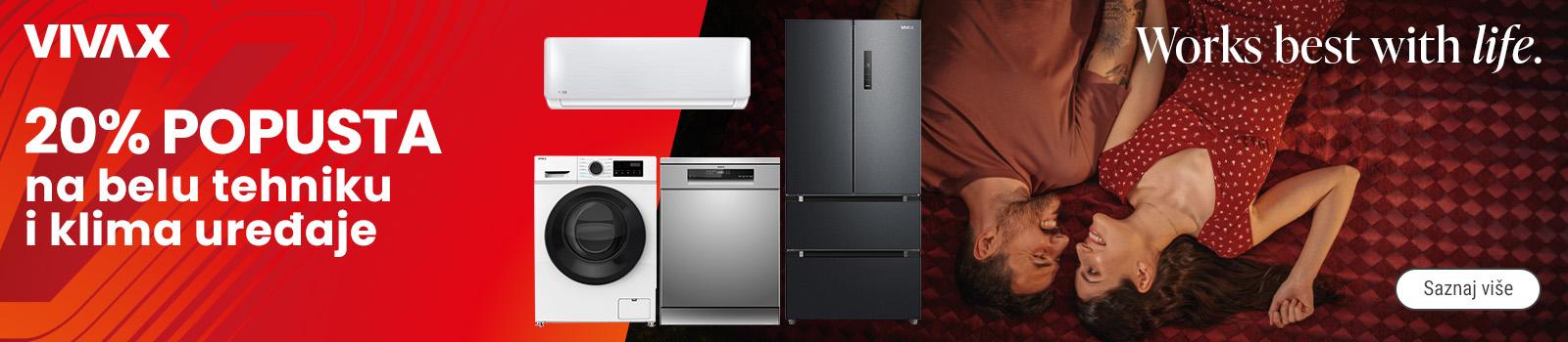 20% popusta na Vivax belu tehniku i klima uređaje
