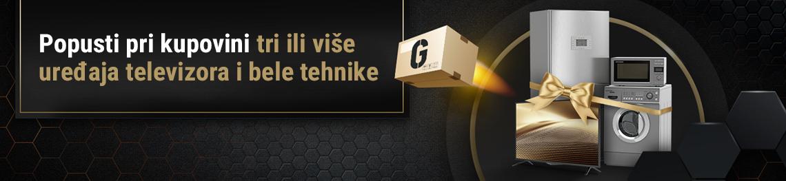 15% popusta pri kupovini 3 ili više uređaja bele tehnike ili televizora
