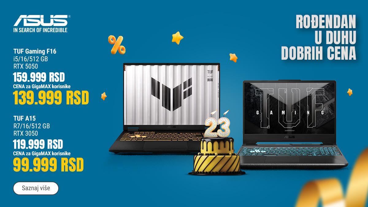 ASUS laptop računari po super cenama