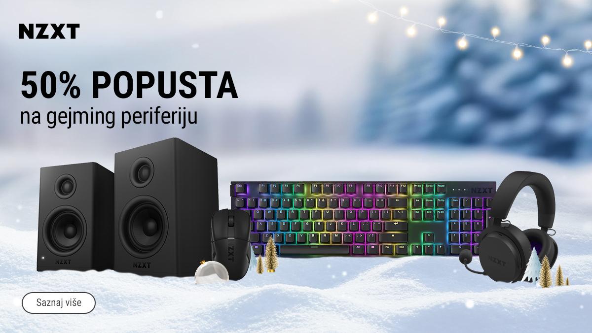 50% popusta na NZXT gejming periferiju