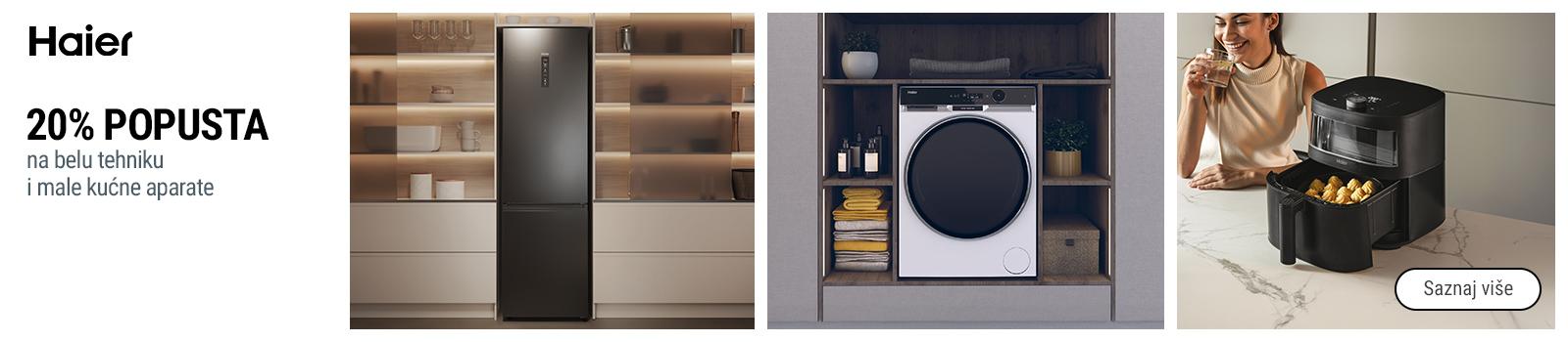 20% popusta na Haier belu tehniku i male kućne aparate