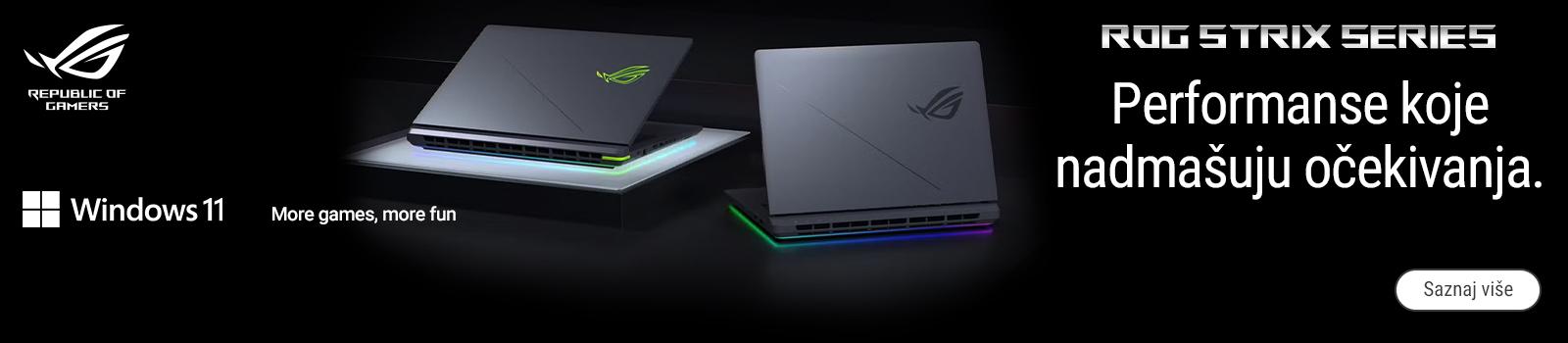 ASUS ROG Strix laptop računari za gejming bez kompromisa