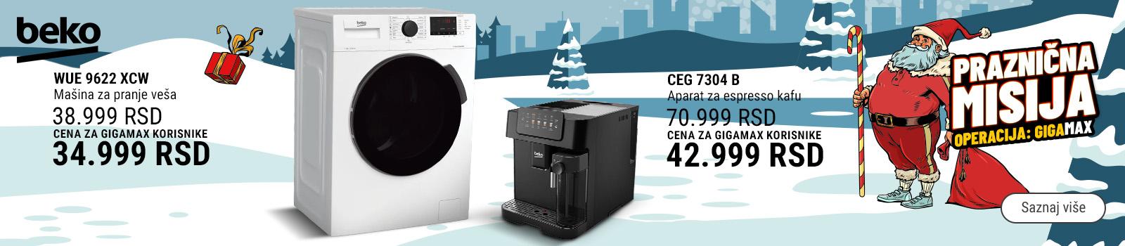 Snižene cene Beko bele tehnike i malih kućnih aparata