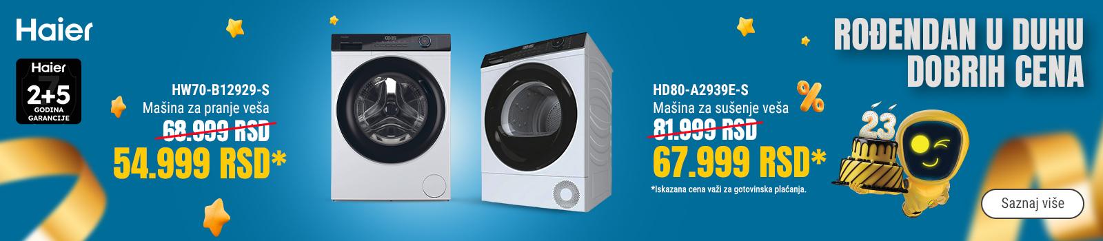 Snižene cene Haier bele tehnike