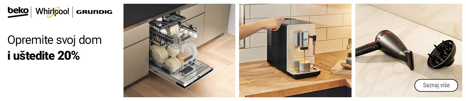 20% popusta na Beko, Whirlpool i Grundig uređaje
