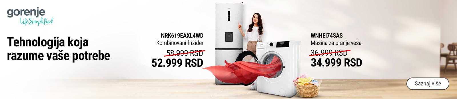 Gorenje i Hisense bela tehnika po super cenama