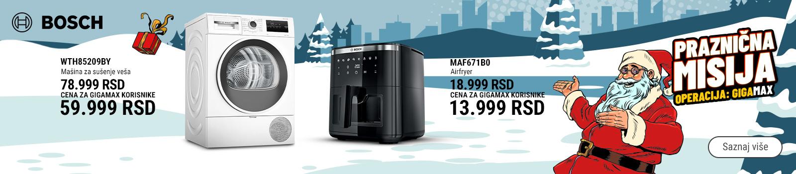 Snižene cene Bosch bele tehnike, malih kućnih i kuhinjskih aparata