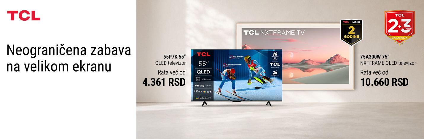 TCL televizori na rate