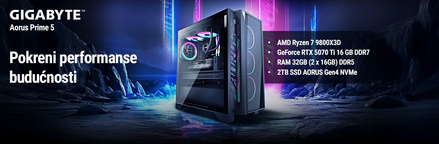 GIGABYTE AORUS Prime 5 – moćni desktop gejming računar za dominaciju
